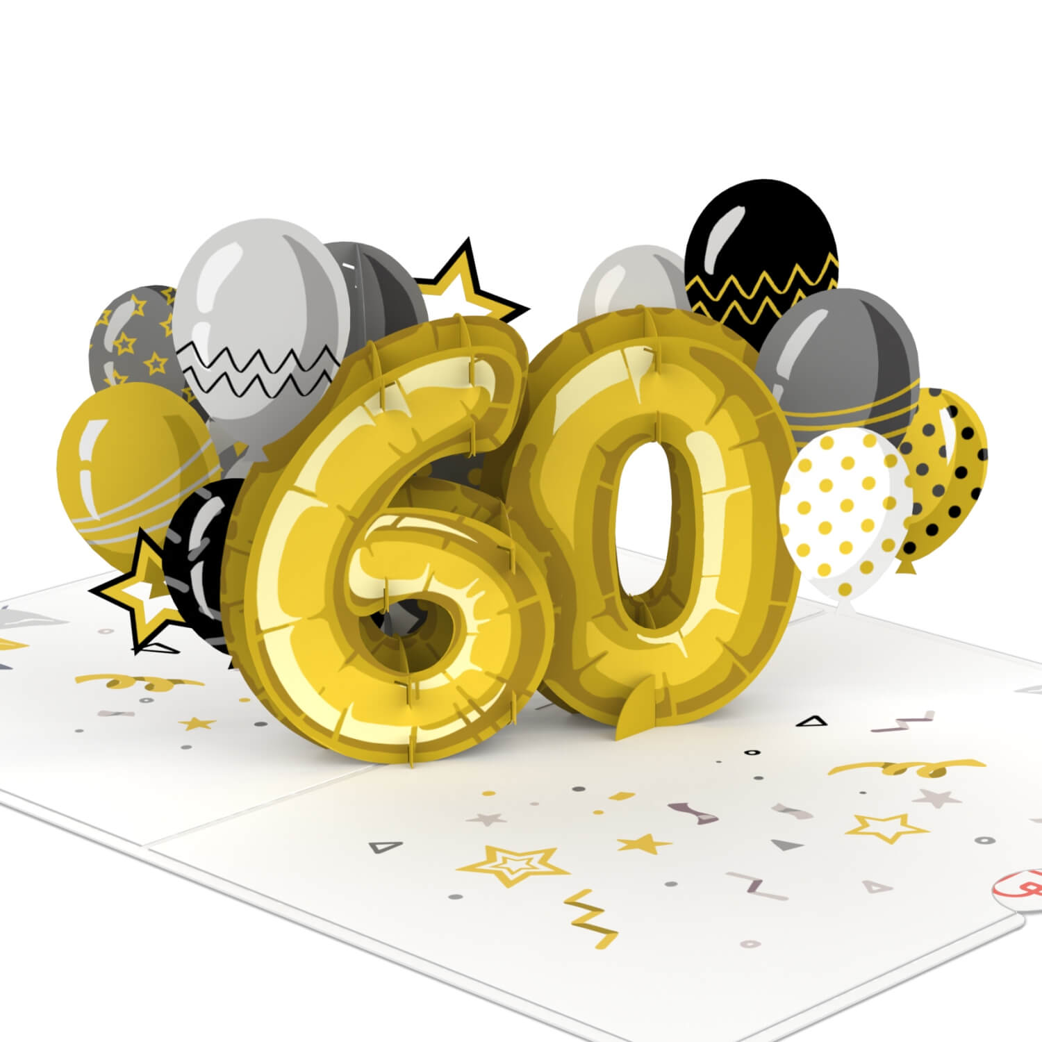 Carte pop-up 60e anniversaire
