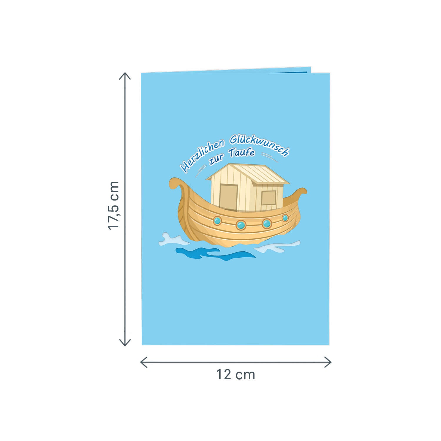 Arche Noah (Taufe) Pop-Up Karte