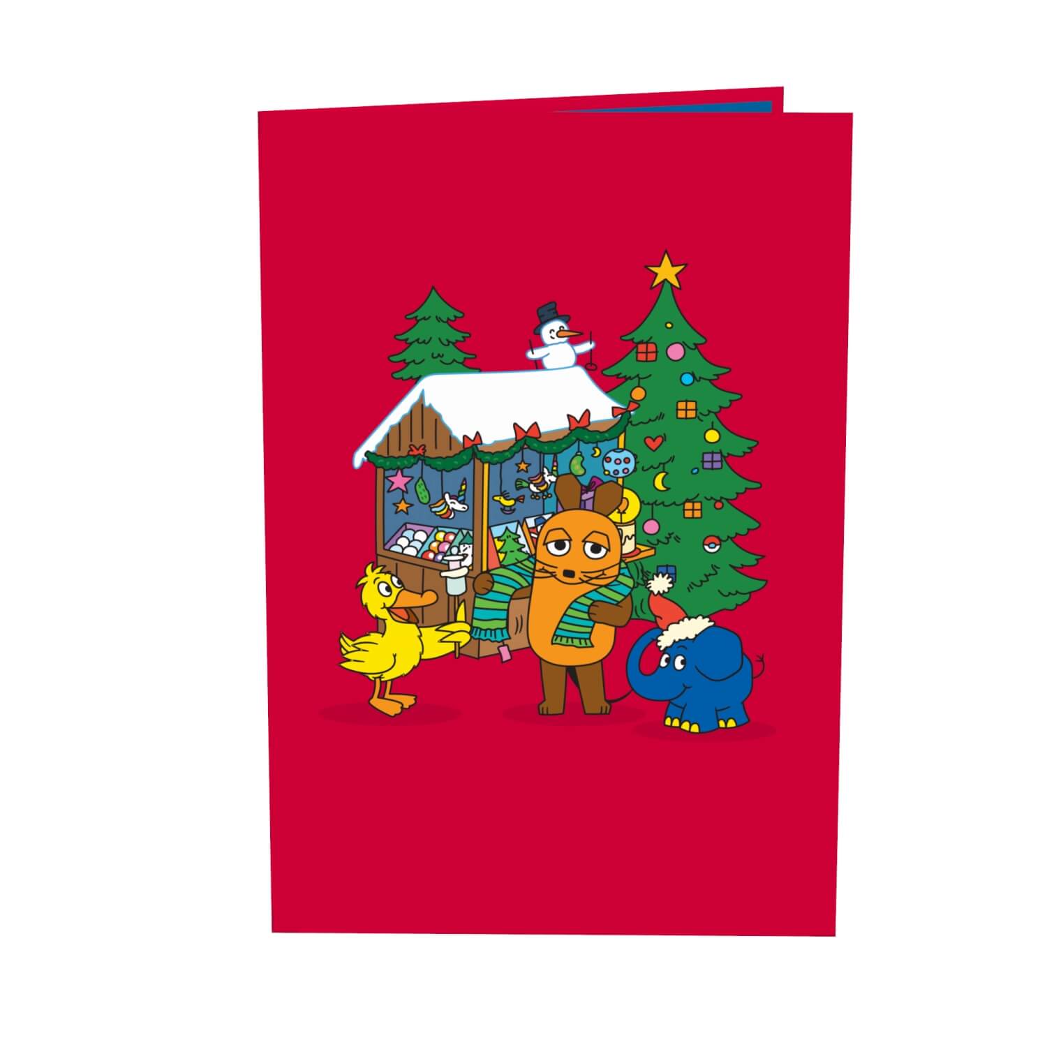 La carte pop-up Marché de Noël Maus®