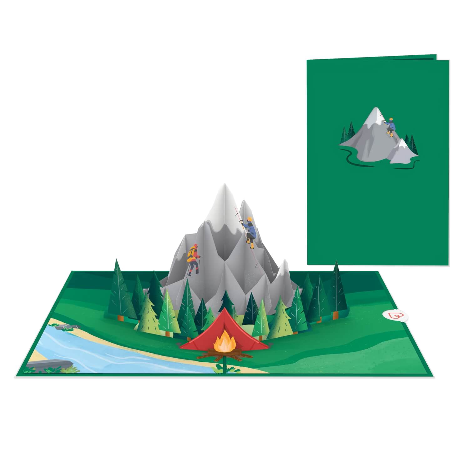 Carte pop-up d'escalade