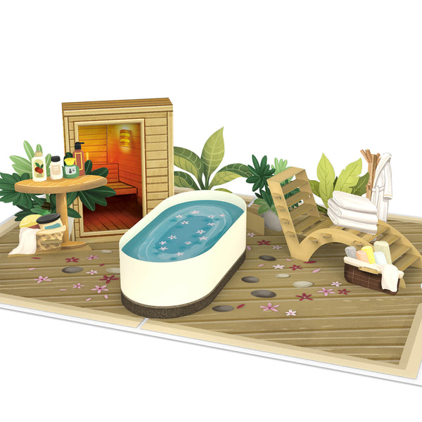 Wellness & Sauna Pop-Up Karte