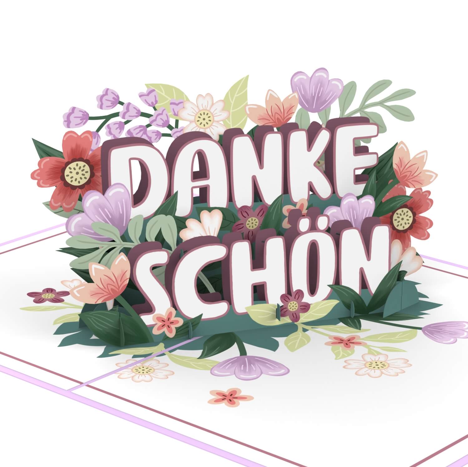 Dankeschön Pop-Up Karte