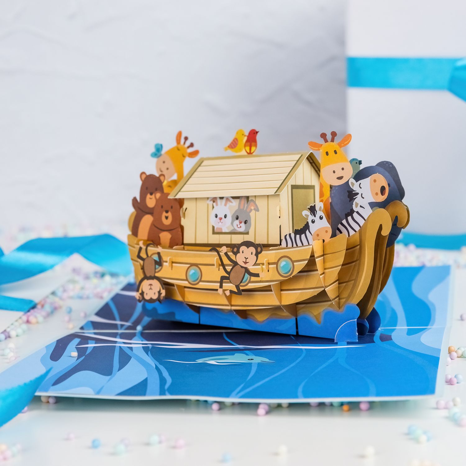 Arche Noah (Taufe) Pop-Up Karte