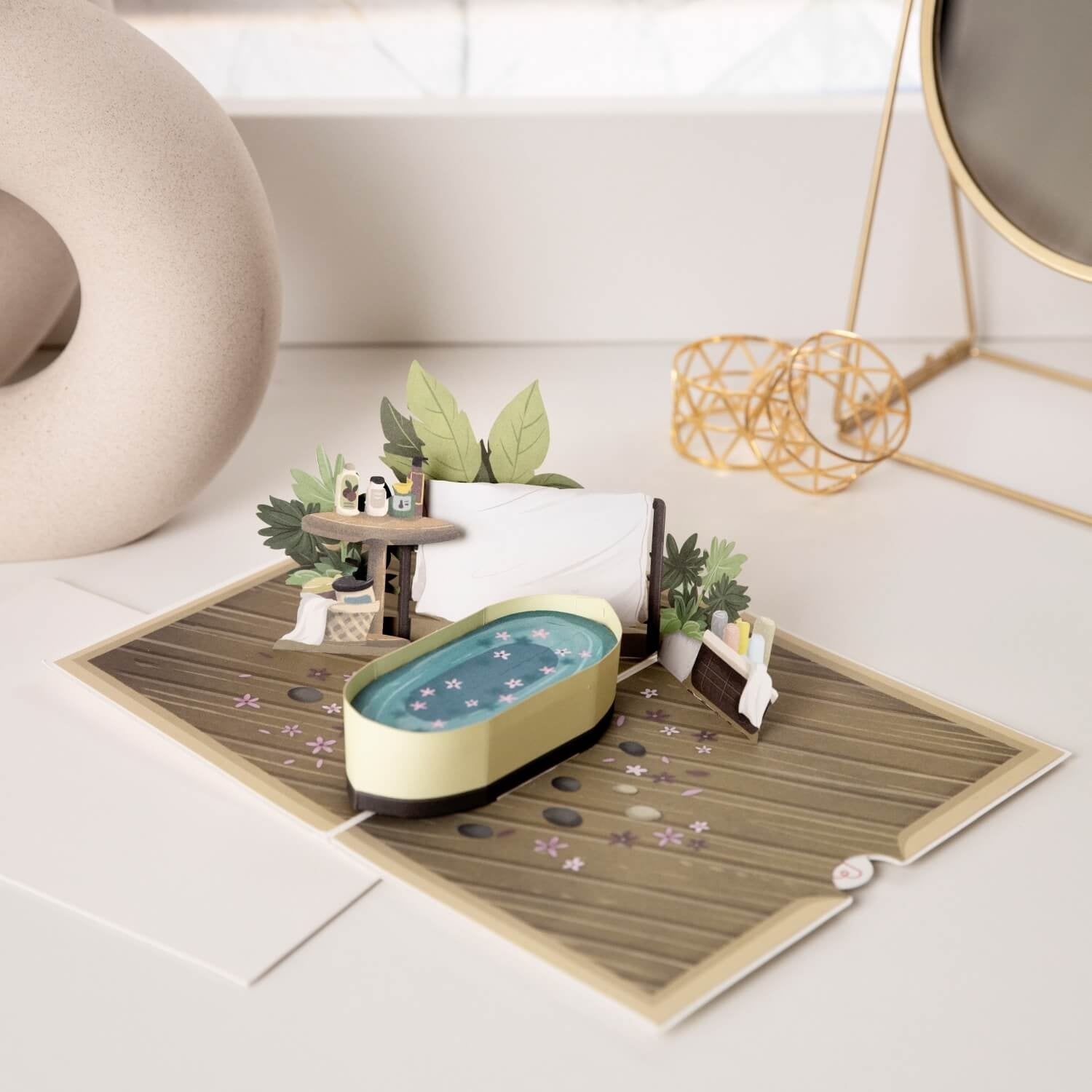 Carte Pop-Up Bien-être