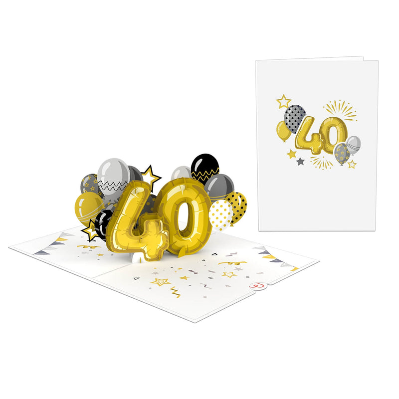 40. Geburtstag Pop-Up Karte