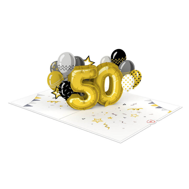 Carte pop-up 50e anniversaire