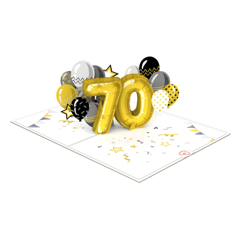 70. Geburtstag Pop-Up Karte