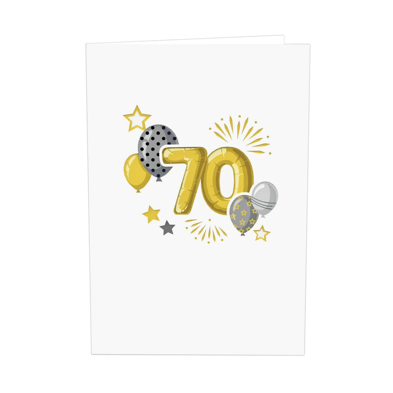 Carte pop-up 70e anniversaire