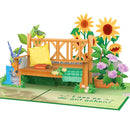 Alles Gute zum Ruhestand Gartenbank Pop-Up Karte