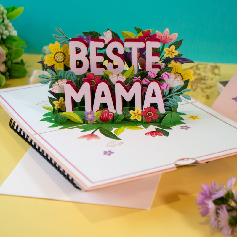 Beste Mama Pop-Up Karte