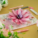 Blume mit Schmetterling Pop-Up Karte