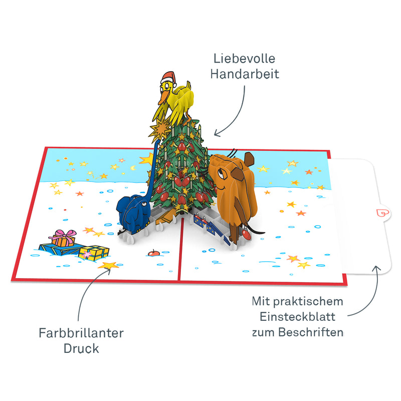 Die Maus® Weihnachtsbaum Pop-Up Karte