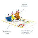 Die Maus® Geburtstagspolonaise Pop-Up Karte