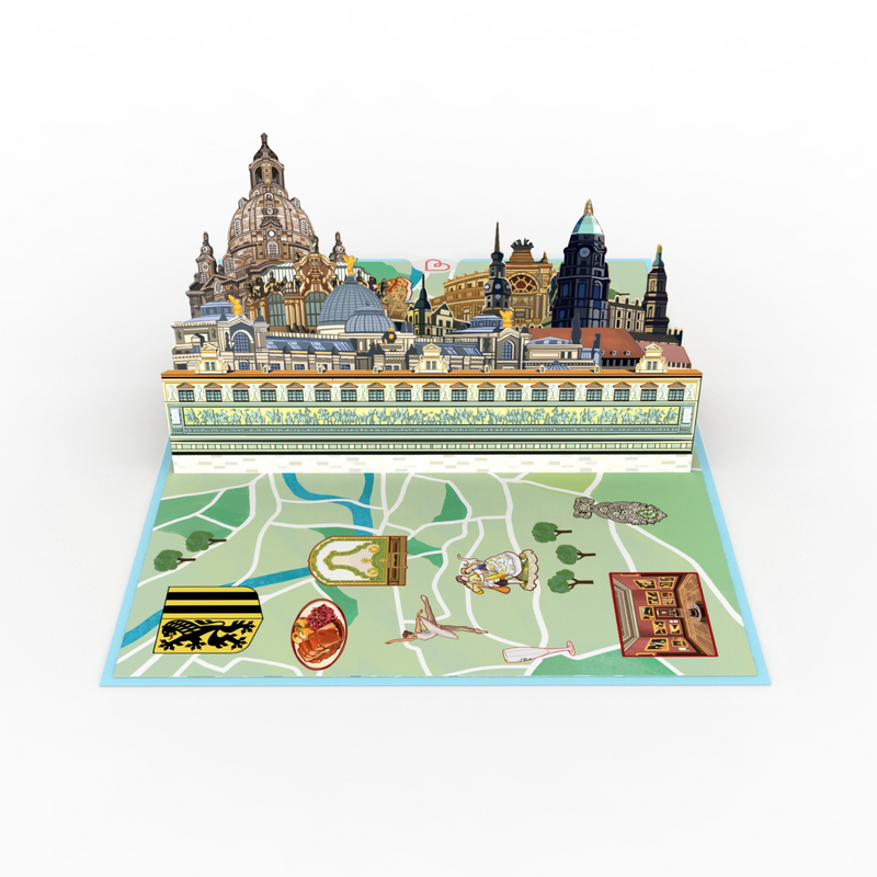 Dresden Pop-Up Karte