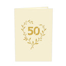 Goldene Hochzeit Pop-Up Karte