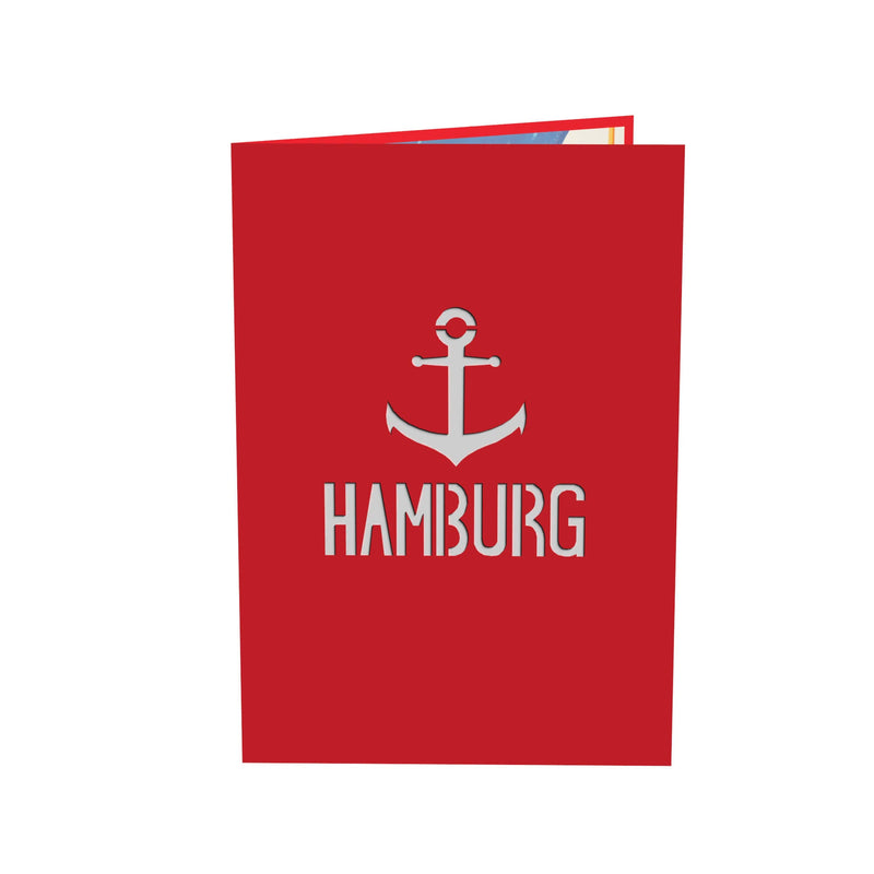 Hamburg Pop-Up Karte