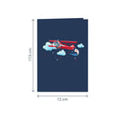 Happy Birthday Flugzeug Pop-Up Karte
