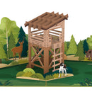 Carte pop-up Chasseur