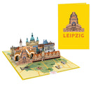 Leipzig Pop-Up Karte