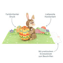 Carte pop-up lapin de Pâques