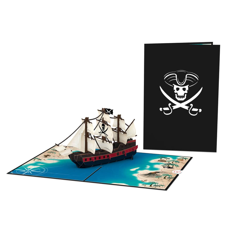 Carte pop-up bateau pirate
