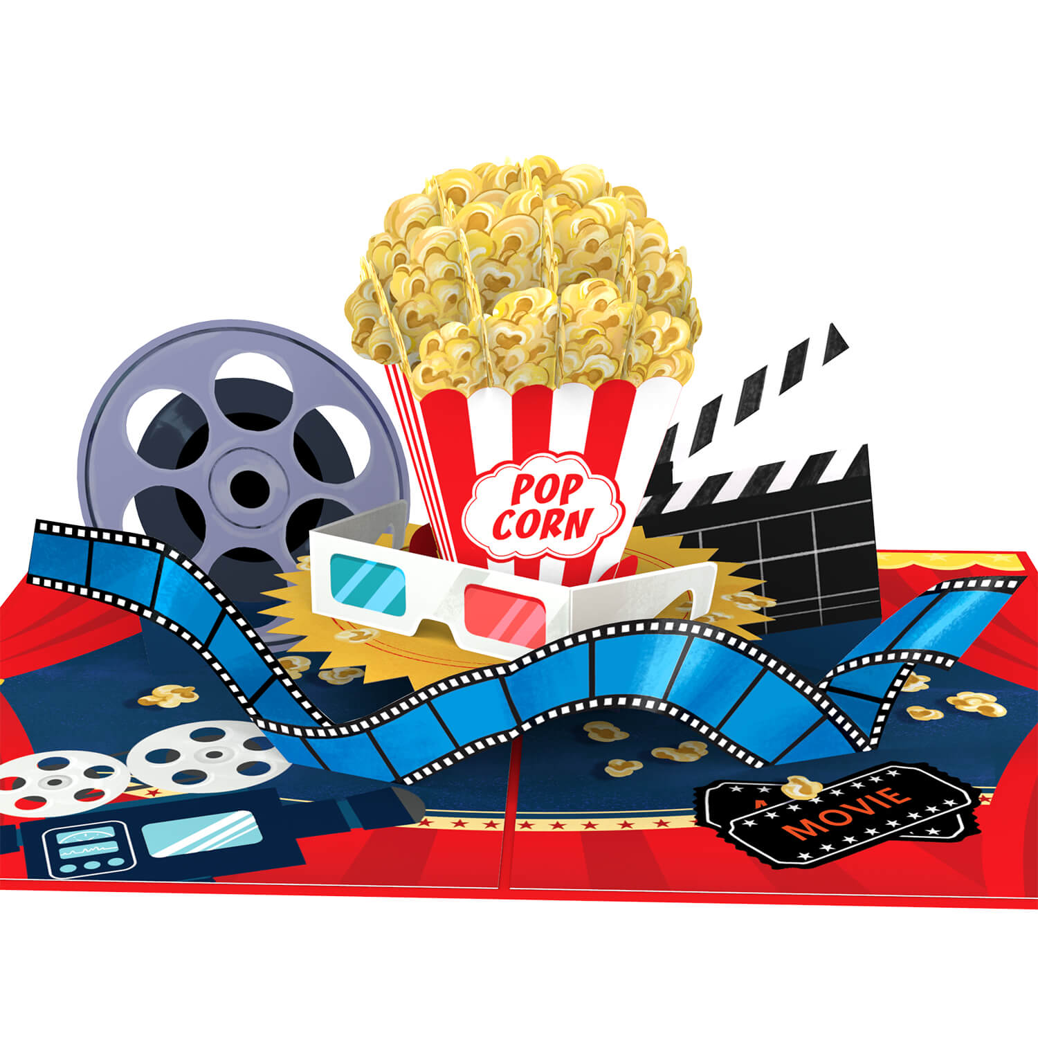 Carte Pop-Up Popcorn