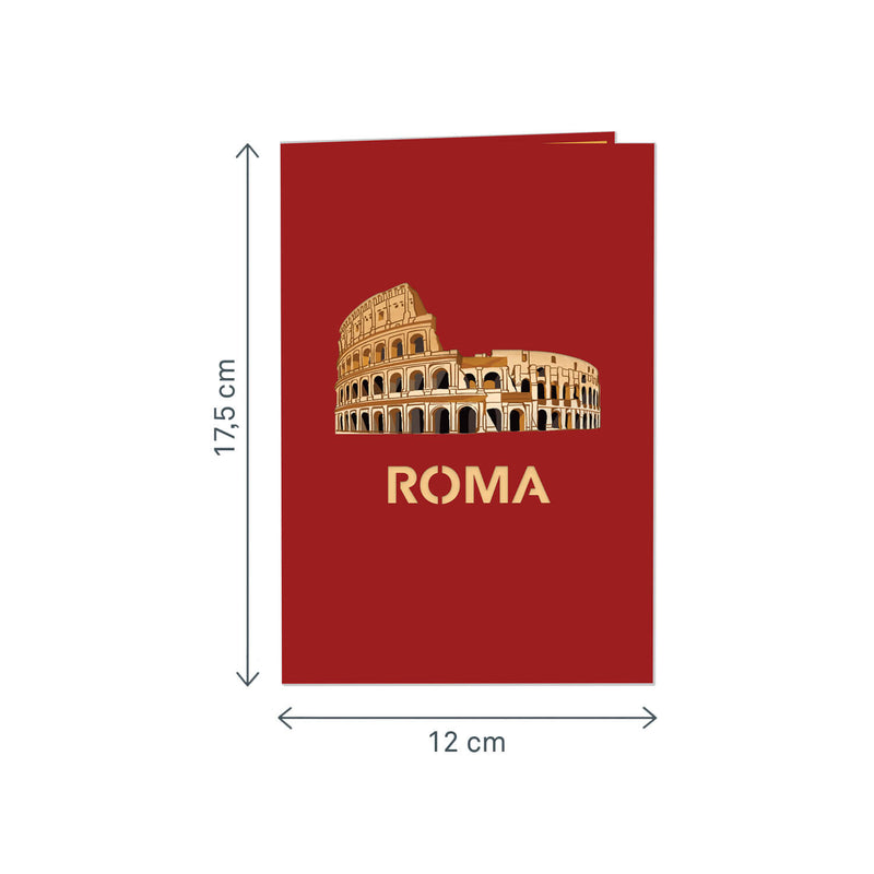 Rom Pop-Up Karte