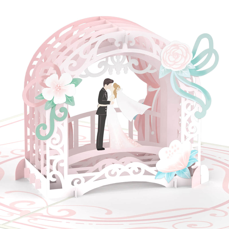 Carte pop-up des nouveaux mariés