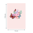 Carte pop-up Papillons sur fleurs