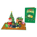 Merry Fitmas Pop-Up Karte