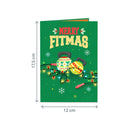 Merry Fitmas Pop-Up Karte
