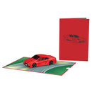 Carte pop-up de voiture de sport