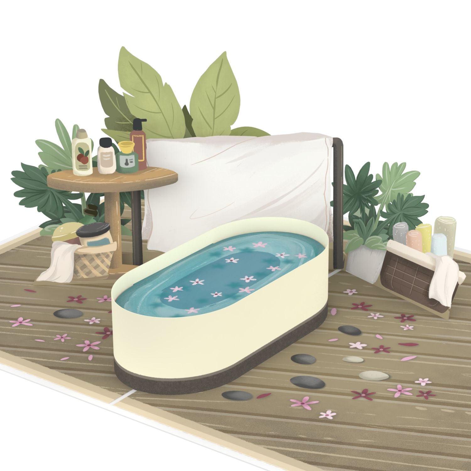 Carte Pop-Up Bien-être