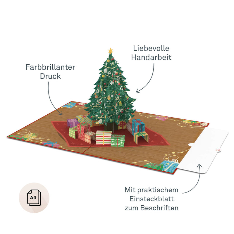 XXL Weihnachtsbaum Pop-Up Karte