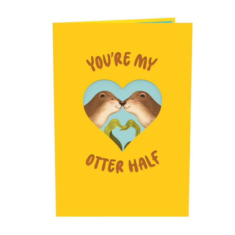 You're my Otter Half Pop-Up Karte