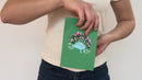 Carte pop-up Jardin avec fleurs
