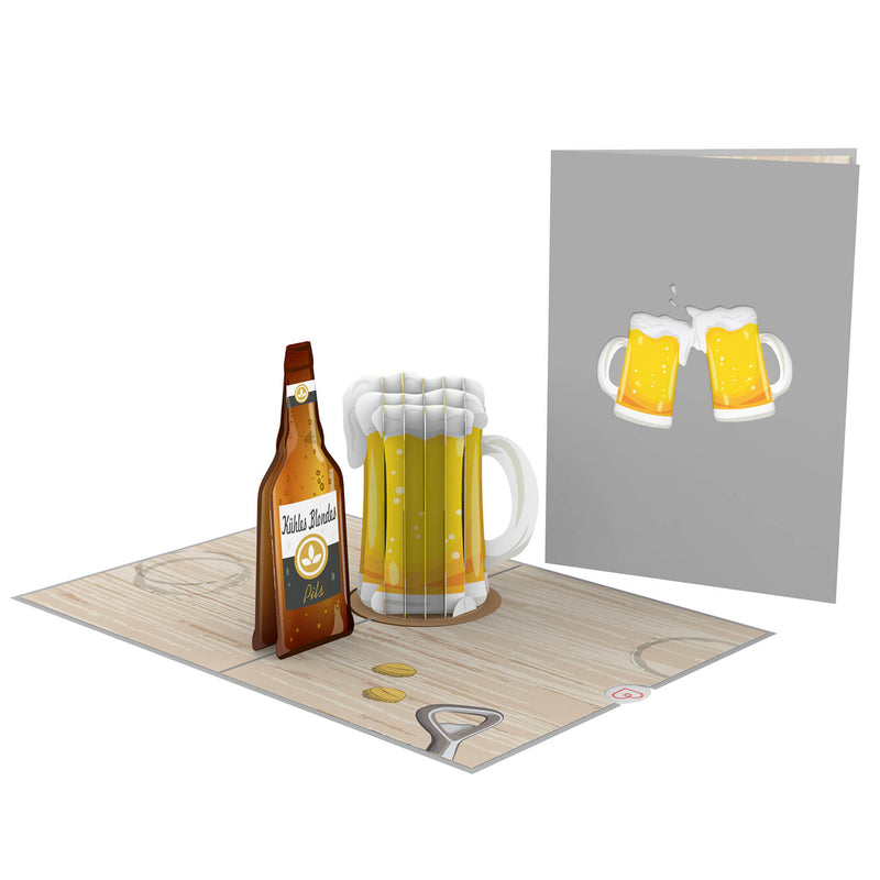 Carte pop-up bière