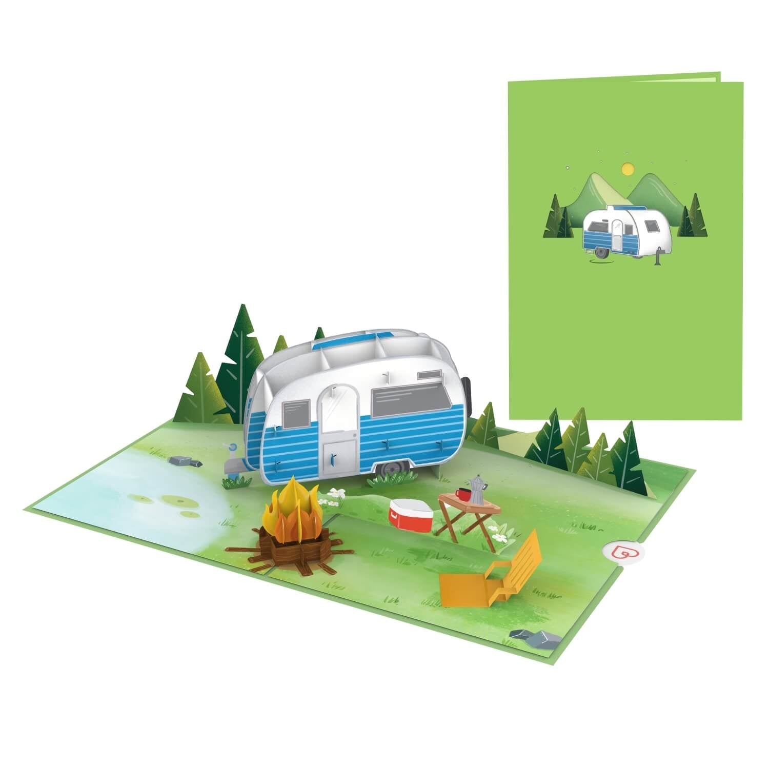 Carte Pop-Up Camping