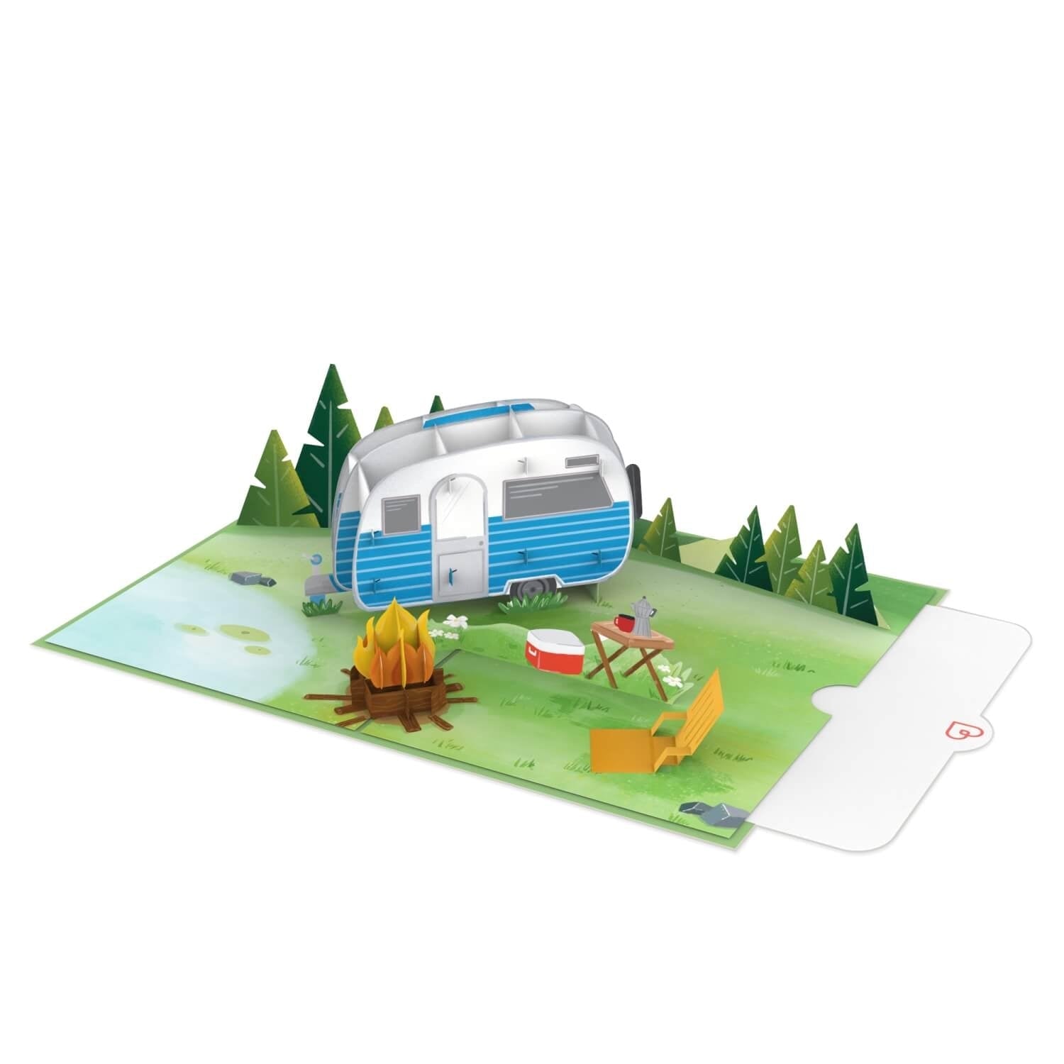 Camping Pop-Up Karte