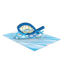 Carte pop-up poisson