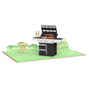 Gasgrill Pop-Up Karte