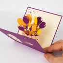 Pop-Up-Karte-Geschenkbox (Violett)-PaperCrush