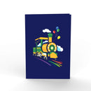 Geburtstagszug Pop-Up Karte