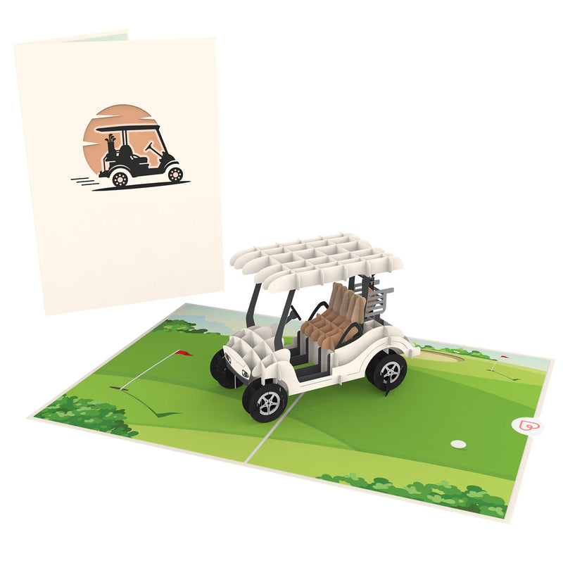 Golfmobil Pop-Up Karte