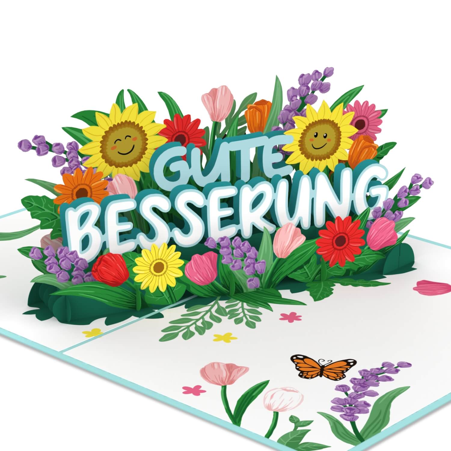 Carte pop-up de bon rétablissement
