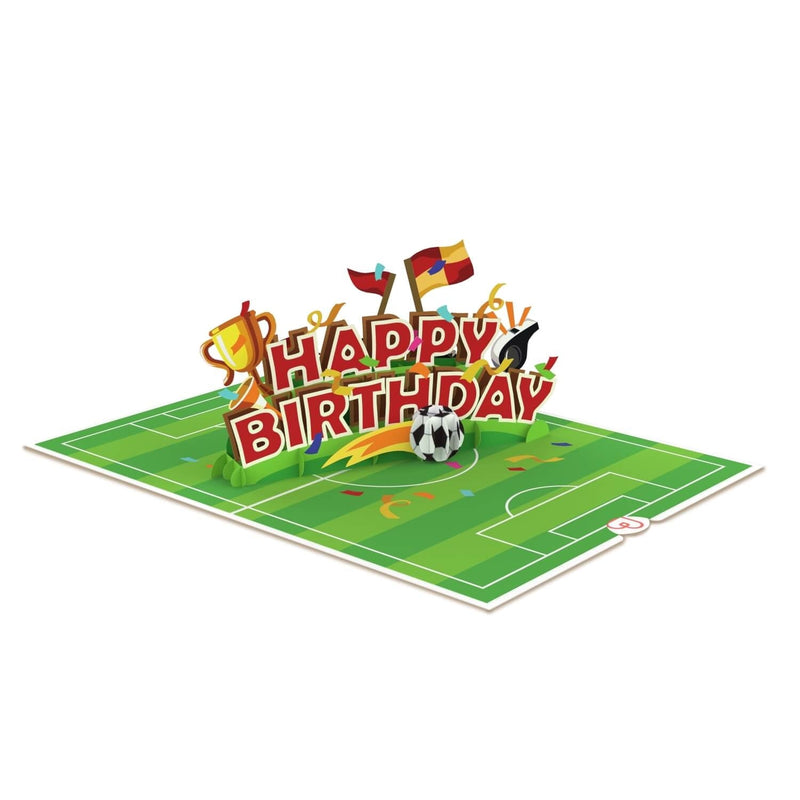 Happy Birthday Fußball Pop-Up Karte