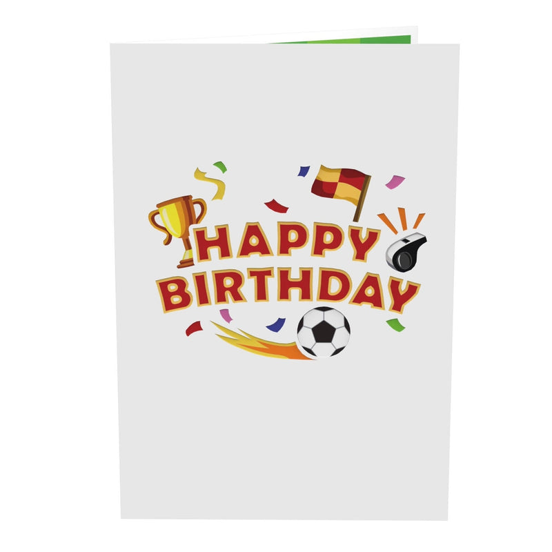 Happy Birthday Fußball Pop-Up Karte