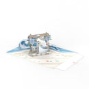 Hochzeit am Strand Pop-Up Karte