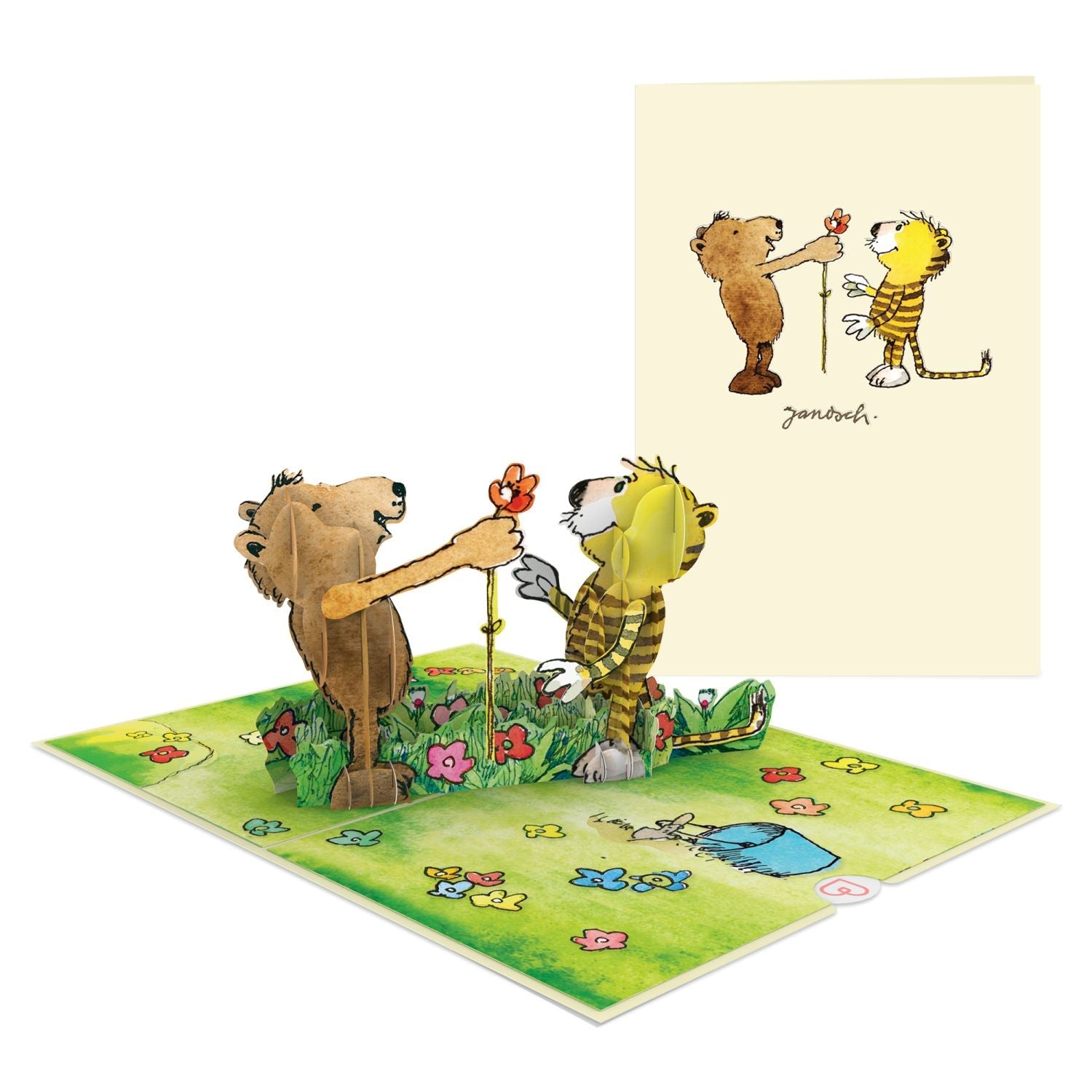 Carte pop-up de vœux florale Janosch®