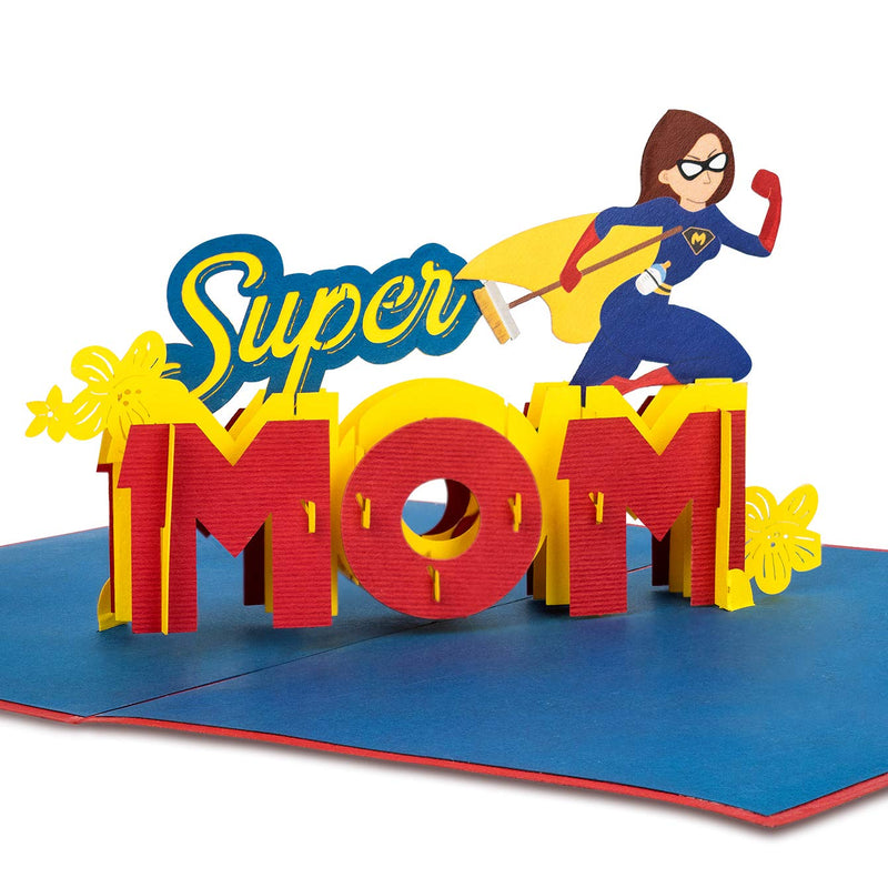Carte pop-up Super Mom